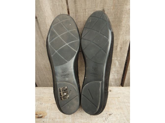 Autre Marque Zapatos Derby Navyboot Negros de Gamuza - vista 7