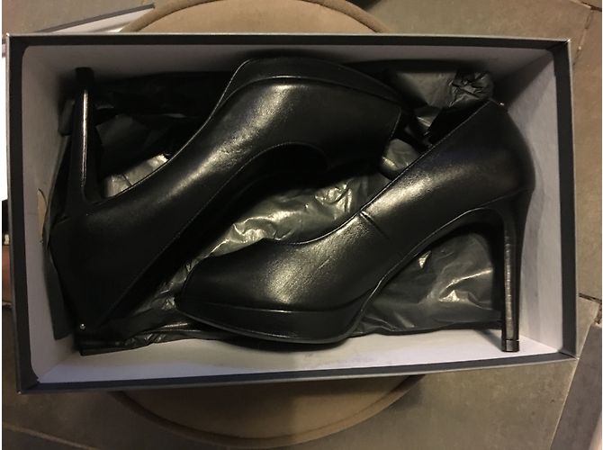 Décolleté Minelli in pelle nera con punta aperta Nero - vista 6