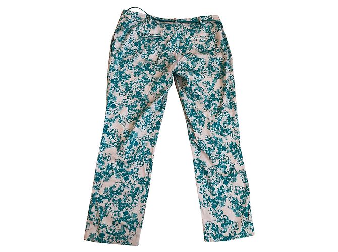 Liu.Jo Multicolor Printed Pants with Belt Mustard - view 2