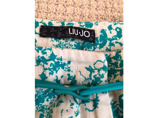 Liu.Jo Multicolor Printed Pants with Belt Mustard - view 7