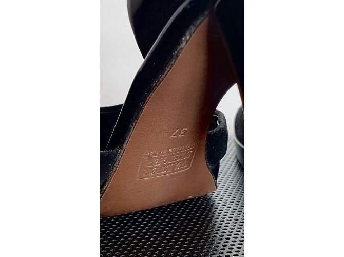 Décolleté Walter Steiger Salome in vernice e scamosciato nero - vista 5