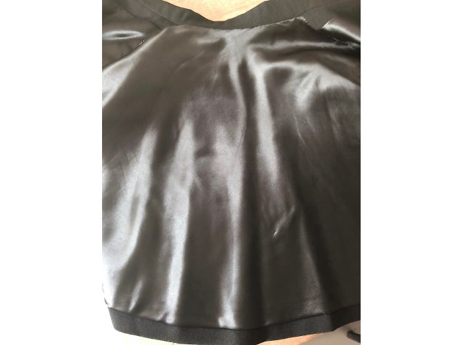 Autre Marque Black Wool Crepe Flared Short Jacket - view 7