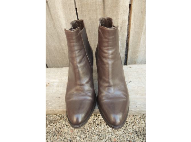 Botines Carel de piel marrón Castaño - vista 3