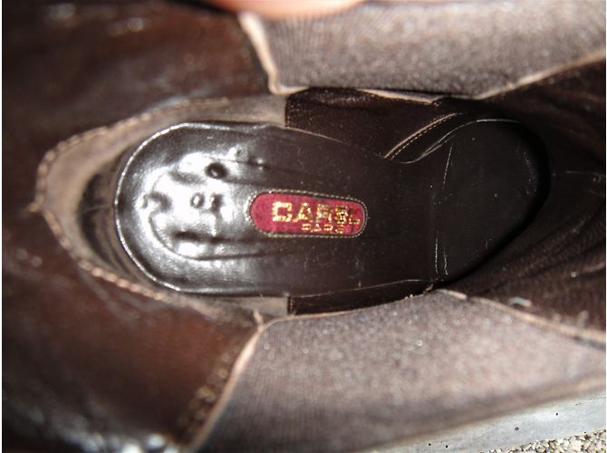 Botines Carel de piel marrón Castaño - vista 7