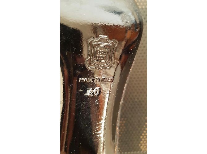Décolleté Laurence Dacade pelle e tessuto marrone dorato D'oro - vista 9
