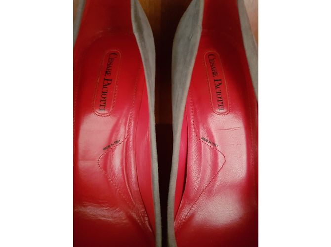 Cesare Paciotti Pumps aus grau Wildleder Größe 36 - Ansicht 7