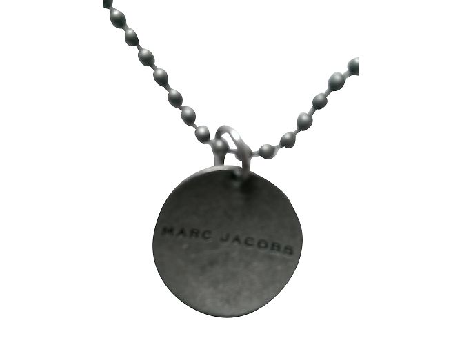 Marc Jacobs Good Luck Medaillon Halskette Silberfarben Metall - Ansicht 2