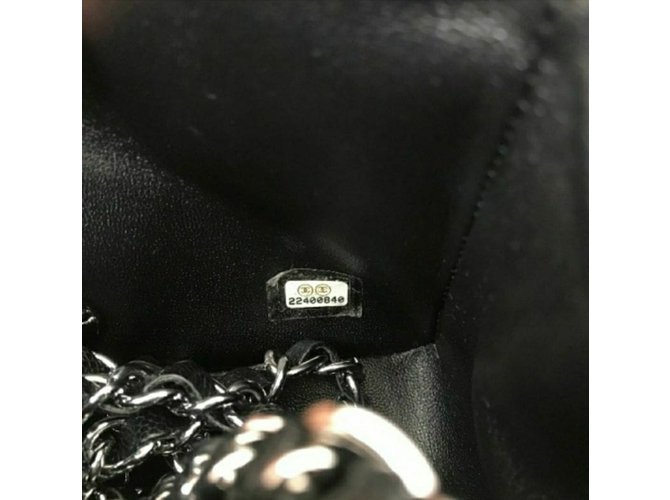 Chanel Mini borsa da caviale quadrata Nero - vista 3
