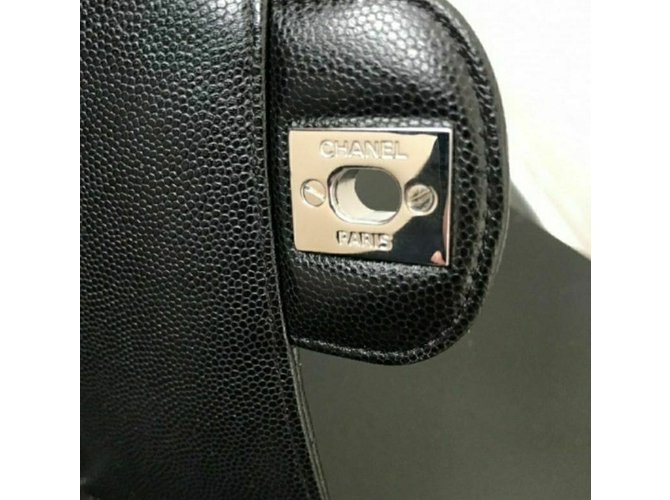 Chanel Mini borsa da caviale quadrata Nero - vista 4