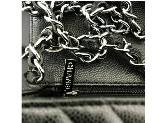 Chanel Mini borsa da caviale quadrata Nero - vista 5