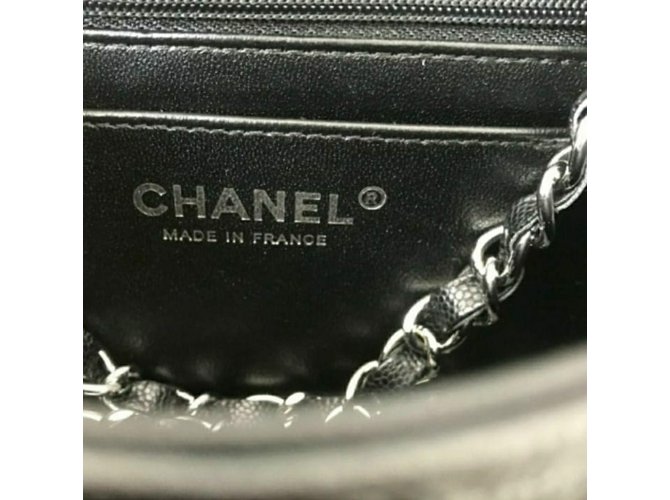 Chanel Mini borsa da caviale quadrata Nero - vista 6