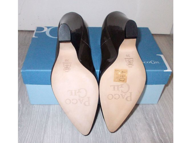 Paco Gil Combo Lackleder Pumps Taupe Größe 38 Khaki - Ansicht 7