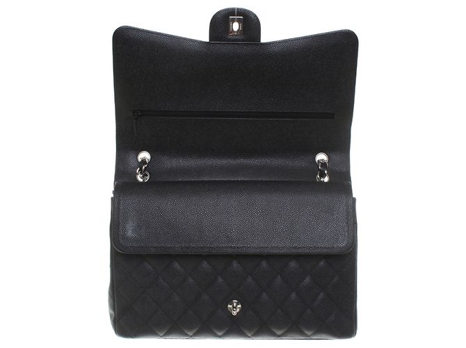 Timeless Chanel Cuero caviar maxi jumbo Negro - vista 6
