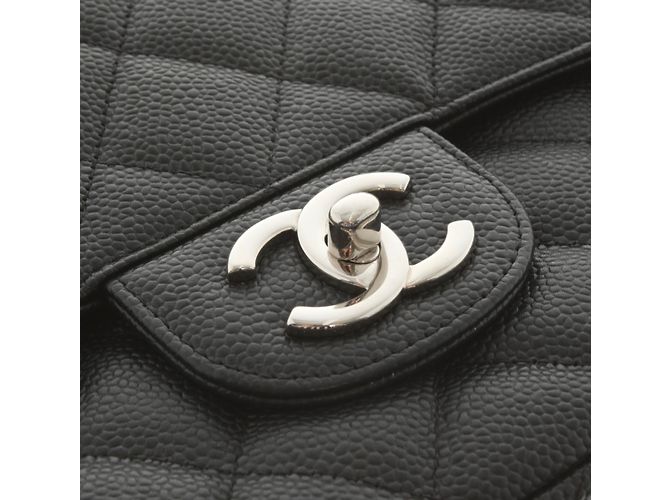 Timeless Chanel Cuero caviar maxi jumbo Negro - vista 7