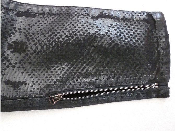 Jeans Slim Pierre Balmain Estampado Pitón Negro Impresión de pitón - vista 8