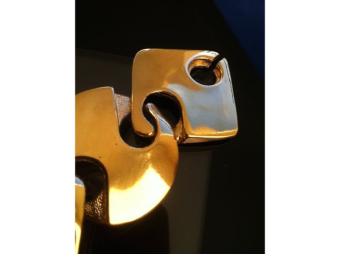 Bracciale Paco Rabanne articolato in metallo dorato D'oro - vista 2