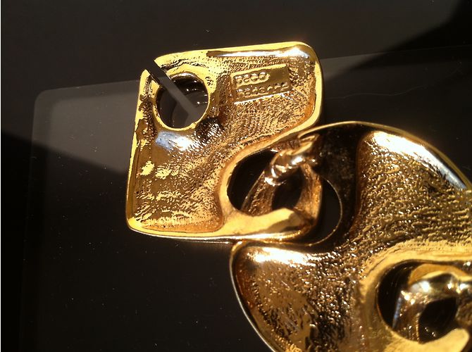 Bracciale Paco Rabanne articolato in metallo dorato D'oro - vista 7