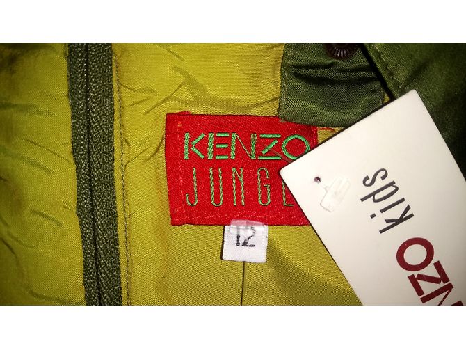 Robe Kenzo Khaki Polyamide 11-12 ans Kaki - vue 2