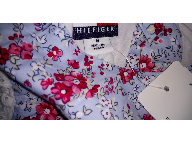 Tommy Hilfiger Kleid Baumwolle Mehrfarbig 5-6 Jahre Mehrfarben - Ansicht 3