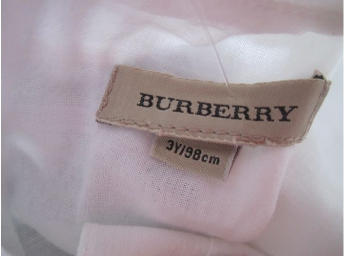 Burberry Kleid Weiß Baumwolle Mädchen 3 Jahre - Ansicht 4