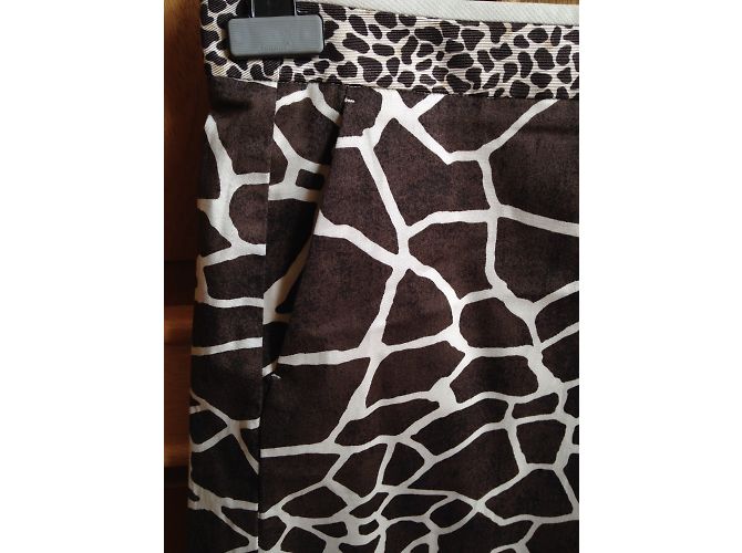 Minifalda Max Mara estampado jirafa marrón oscuro - vista 3