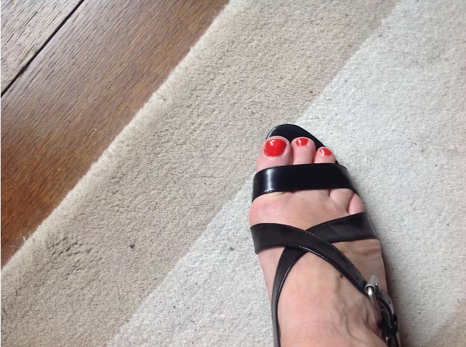 Sandali Nine West in pelle nera taglia 38 Nero - vista 3