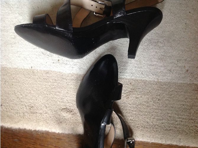 Sandali Nine West in pelle nera taglia 38 Nero - vista 5