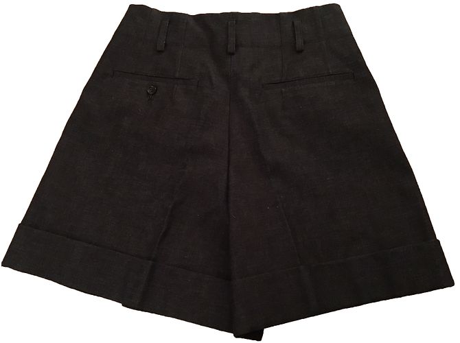 Pantalones cortos de algodón gris Comme Des Garcons - vista 2