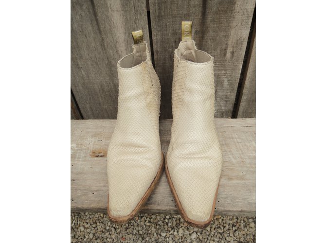 Botas Sartore em Python Bege - vista 4