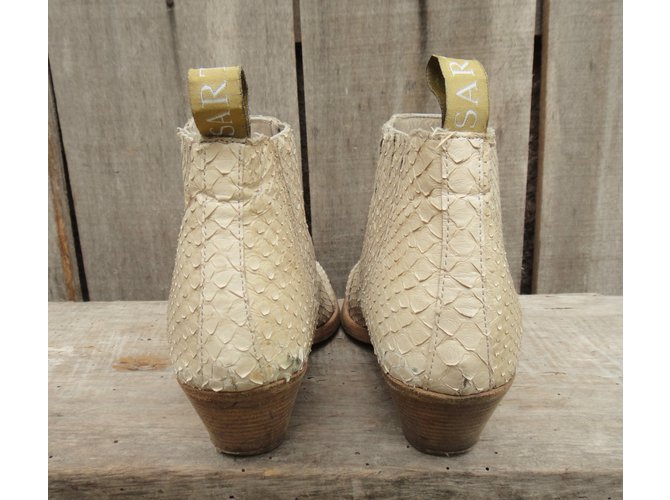 Botas Sartore em Python Bege - vista 5
