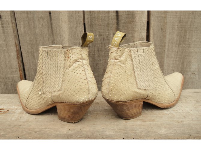 Botas Sartore em Python Bege - vista 6