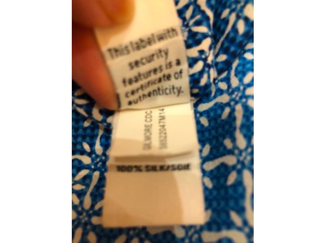 Camicetta Diane Von Furstenberg in seta blu - vista 5