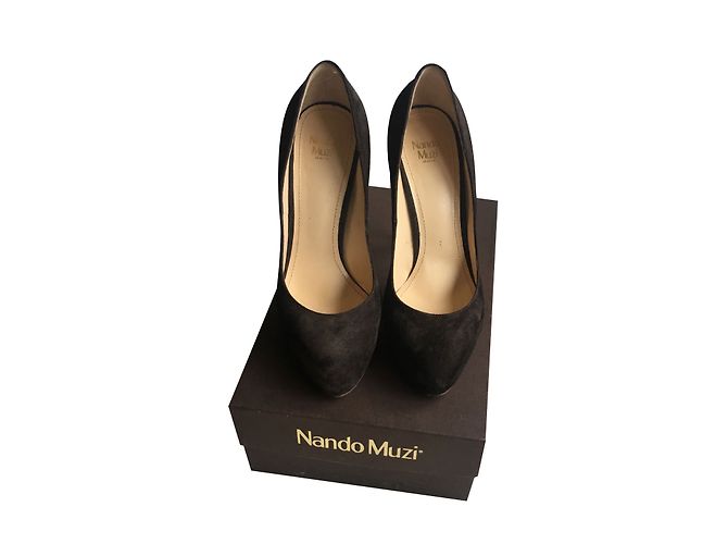 Nando Muzi Tacones Marrón oscuro - vista 2