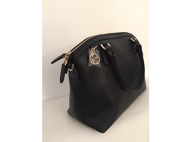 Gucci Handtasche aus schwarzem Leder - Ansicht 2
