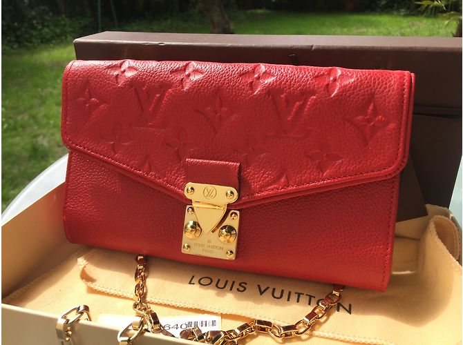Clutch Louis Vuitton Saint Germain Rossa Pelle Rosso - vista 4