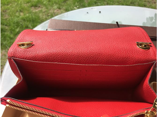 Clutch Louis Vuitton Saint Germain Rossa Pelle Rosso - vista 5