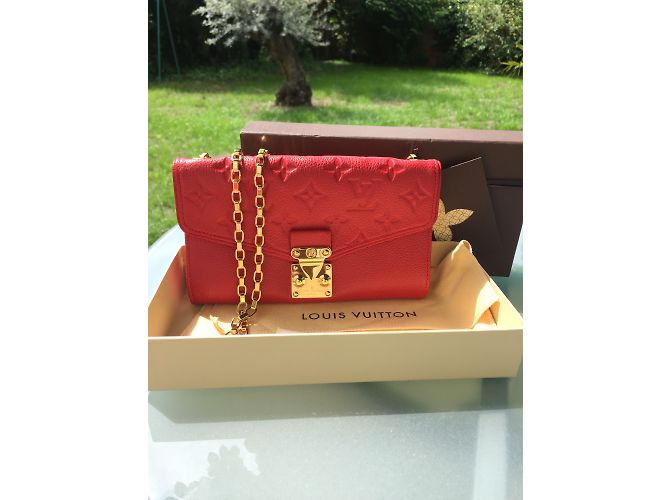 Clutch Louis Vuitton Saint Germain Rossa Pelle Rosso - vista 6
