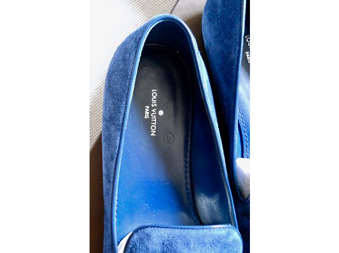 Louis Vuitton Mokassins Blau Marineblau - Ansicht 3