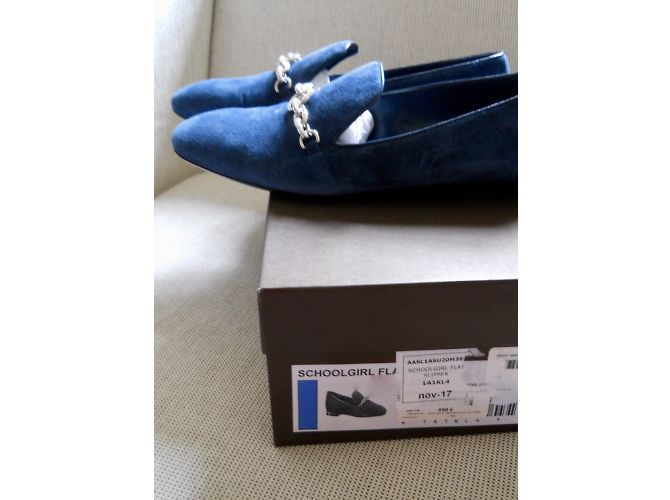 Louis Vuitton Mokassins Blau Marineblau - Ansicht 4