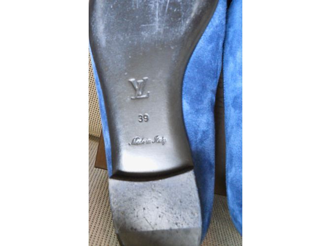 Louis Vuitton Mokassins Blau Marineblau - Ansicht 8