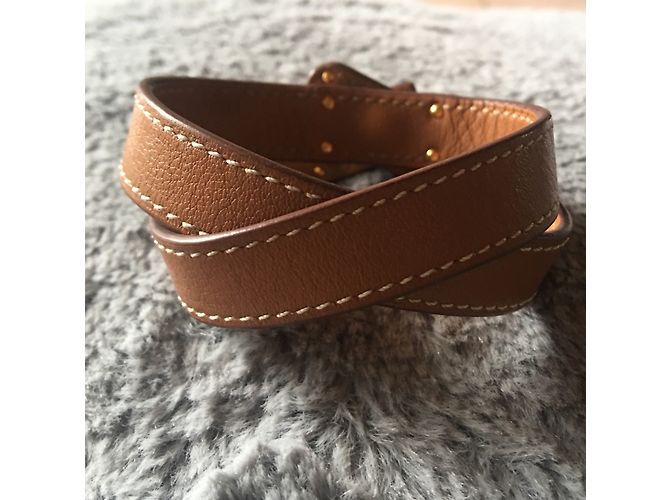 Hermès Bracciale Kelly doppio tour Caramello - vista 10