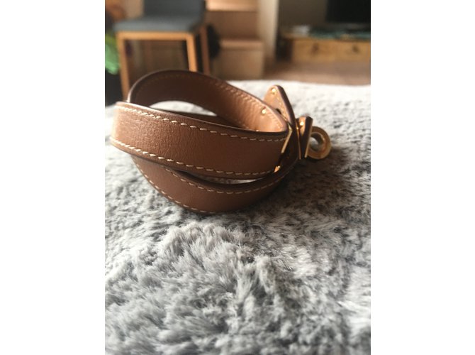 Hermès Bracciale Kelly doppio tour Caramello - vista 3