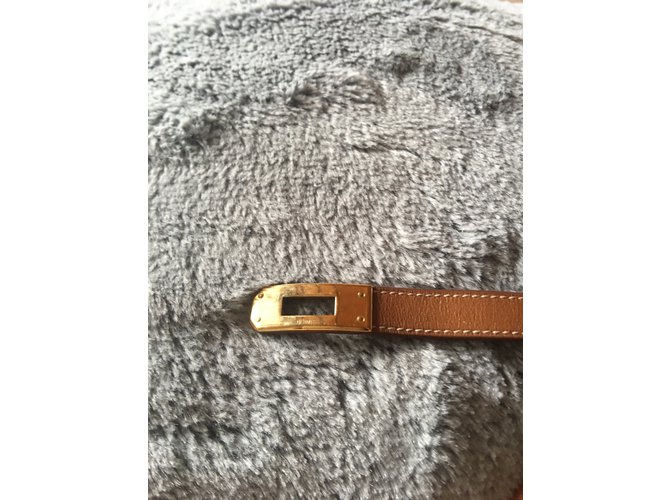 Hermès Bracciale Kelly doppio tour Caramello - vista 5
