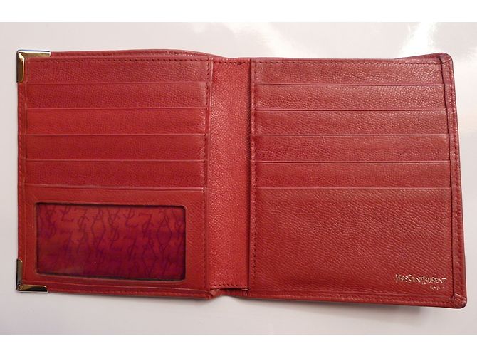 Cartera Yves Saint Laurent de piel roja - vista 3