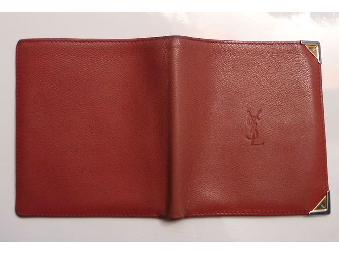 Cartera Yves Saint Laurent de piel roja - vista 4