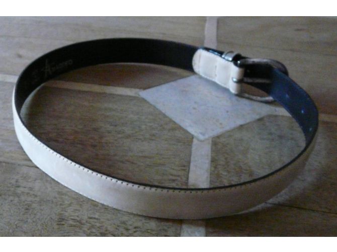 Autre Marque AMADDEO Gürtel aus Wildleder beige - Ansicht 2