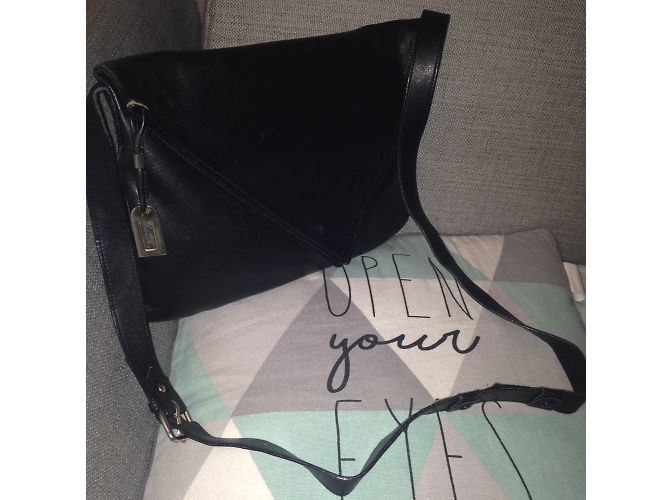 Clutch Lancel in pelle nera Nero - vista 2