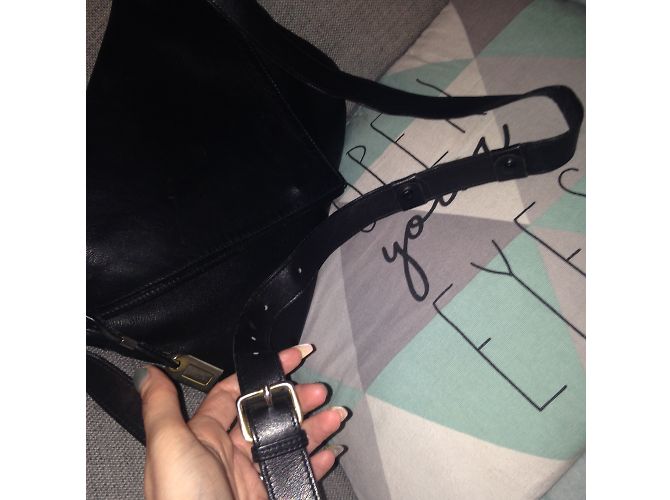Clutch Lancel in pelle nera Nero - vista 3