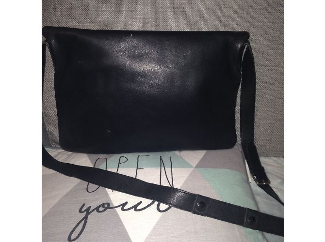 Clutch Lancel in pelle nera Nero - vista 4