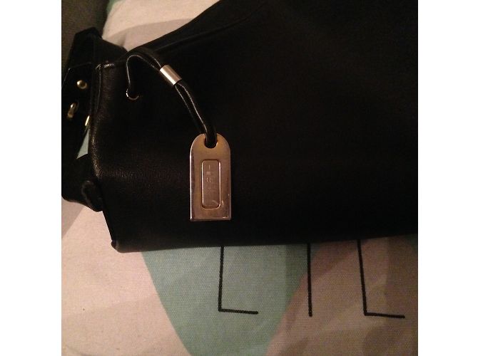Clutch Lancel in pelle nera Nero - vista 7